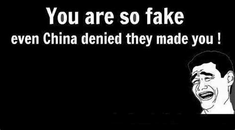 you are so fake meme